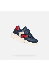Geox - Buty GEOX B FLEXYPER MINI BOY Niebieski. Okazja: na co dzień. Kolor: niebieski, czerwony, wielokolorowy. Materiał: syntetyk, tkanina