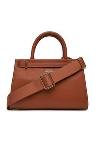 TOMMY HILFIGER - Tommy Hilfiger Torebka American Icon Mini Tote Leather AW0AW17188 Brązowy. Kolor: brązowy. Materiał: skórzane