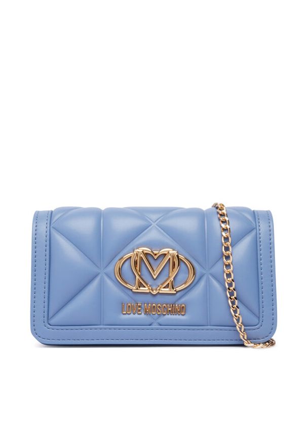Love Moschino - LOVE MOSCHINO Torebka JC5640PP1PLC0700 Niebieski. Kolor: niebieski. Materiał: skórzane