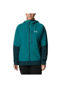 MOUNTAIN HARDWEAR - Kurtka turystyczna damska Mountain Hardwear Stretch Ozonic. Kolor: niebieski. Sezon: zima. Styl: sportowy. Sport: turystyka piesza