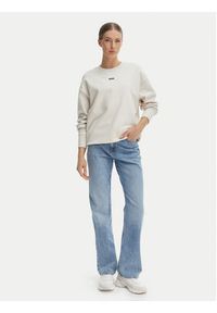 BOSS Bluza C_Eteia_5 50534821 Beżowy Oversize. Kolor: beżowy. Materiał: bawełna #3