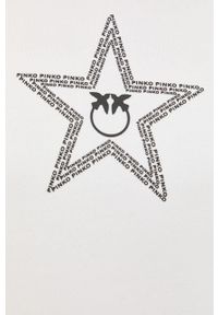 Pinko sukienka bawełniana kolor beżowy mini oversize. Typ kołnierza: kaptur. Kolor: beżowy. Materiał: bawełna. Długość rękawa: długi rękaw. Typ sukienki: oversize. Długość: mini #4