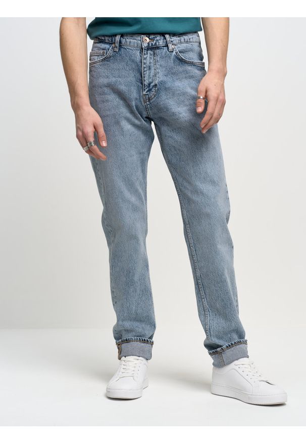 Big-Star - Spodnie jeans męskie Harper 211. Kolor: niebieski