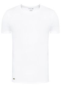 Lacoste Komplet 3 t-shirtów TH3321 Biały Slim Fit. Kolor: biały. Materiał: bawełna