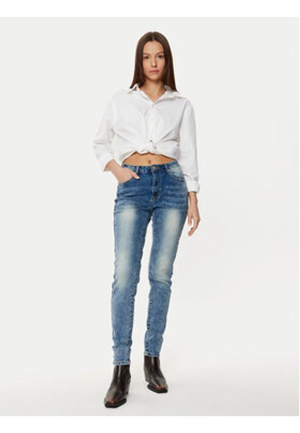 One Teaspoon Jeansy Freebirds 26725 Niebieski Skinny Fit. Kolor: niebieski