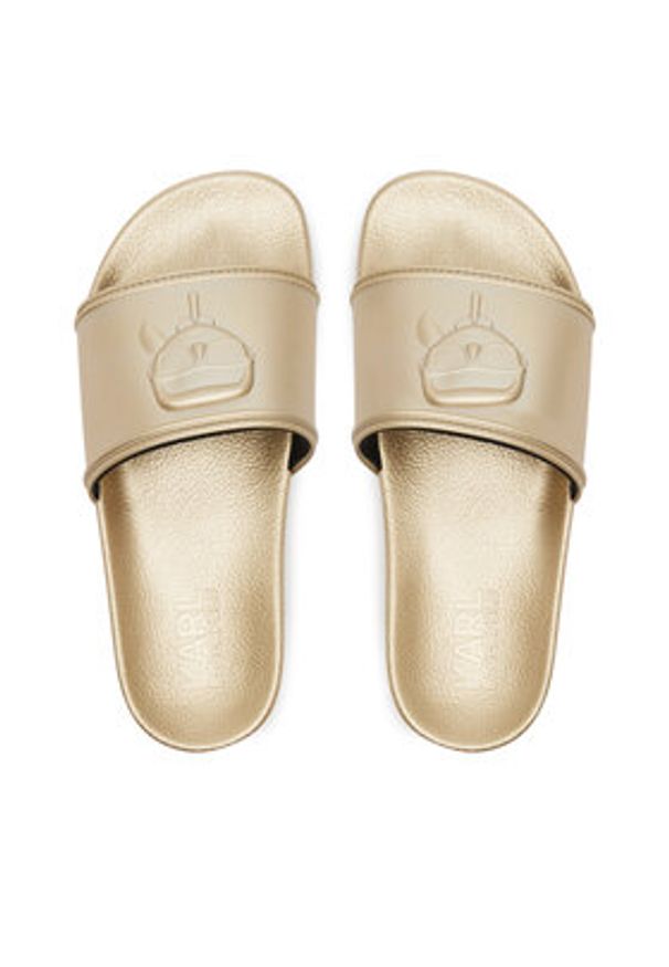 Karl Lagerfeld - KARL LAGERFELD Klapki Kondo 2.0 KL80919M Złoty. Kolor: złoty. Materiał: syntetyk