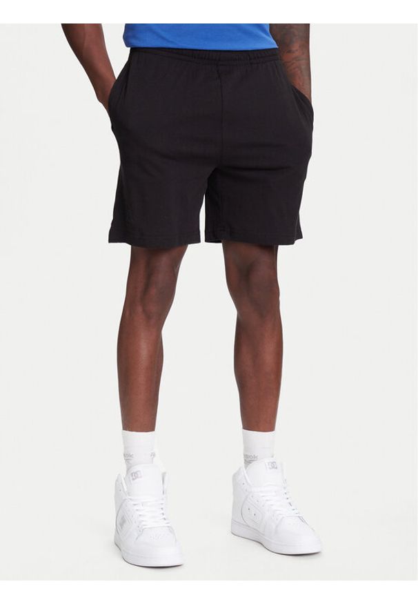 Kappa Szorty sportowe Logo Korpo Cabas 303HZE0 Czarny Regular Fit. Kolor: czarny. Materiał: bawełna. Styl: sportowy