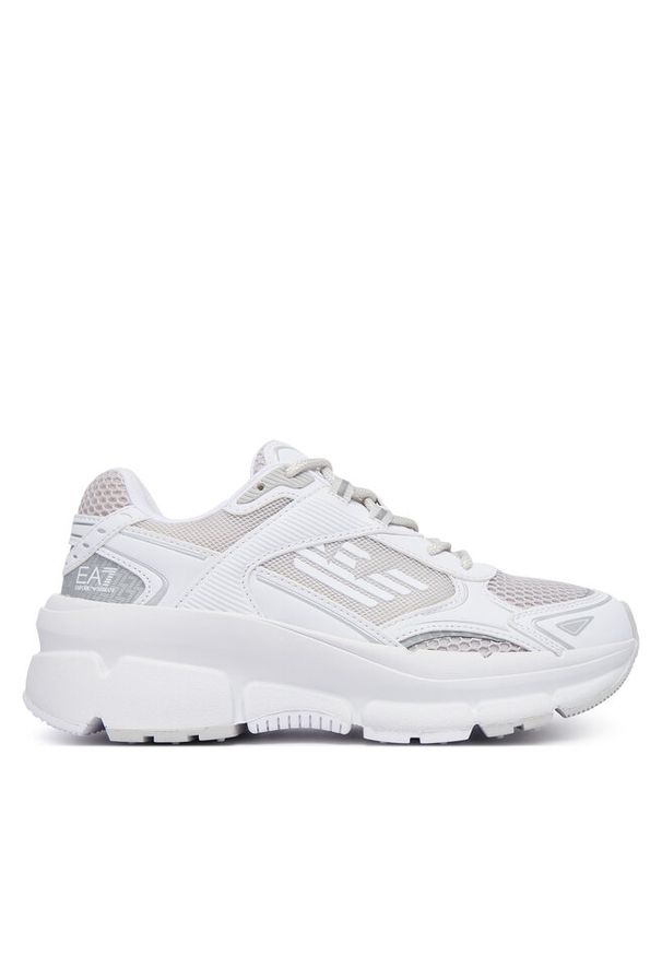 Sneakersy EA7 Emporio Armani. Kolor: srebrny