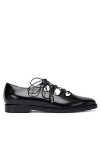 Max Mara Półbuty Ghil 2524526351600 Czarny. Kolor: czarny. Materiał: skóra
