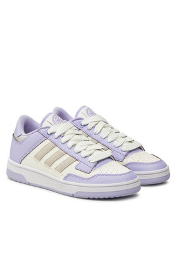 Adidas - adidas Sneakersy Rapid Court Low JP5250 Fioletowy. Kolor: fioletowy. Materiał: skóra