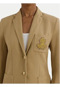 Lauren Ralph Lauren Marynarka 200797305013 Beżowy Regular Fit. Kolor: beżowy. Materiał: bawełna #6