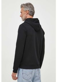 Guess bluza męska kolor czarny z kapturem z aplikacją. Typ kołnierza: kaptur. Kolor: czarny. Wzór: aplikacja #2
