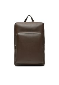 Calvin Klein Plecak Micro Pebble Slim Sq Bp 42 LV04D3005G Brązowy. Kolor: brązowy. Materiał: skóra