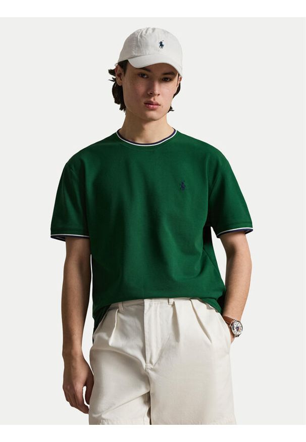 Polo Ralph Lauren T-Shirt 710963492502 Zielony Regular Fit. Typ kołnierza: polo. Kolor: zielony. Materiał: bawełna