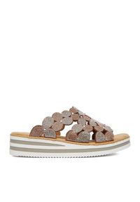 Klapki Rieker. Kolor: złoty #1