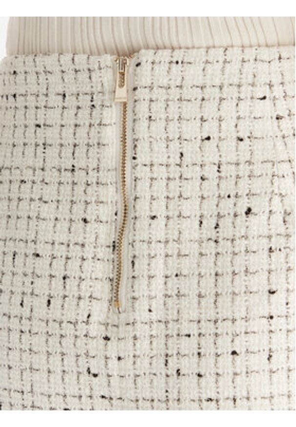 Morgan Spódnica mini 252-JGABY Beżowy Slim Fit. Kolor: beżowy. Materiał: syntetyk