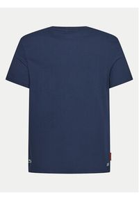 Lacoste T-Shirt TH9068 Granatowy Regular Fit. Kolor: niebieski. Materiał: bawełna #9