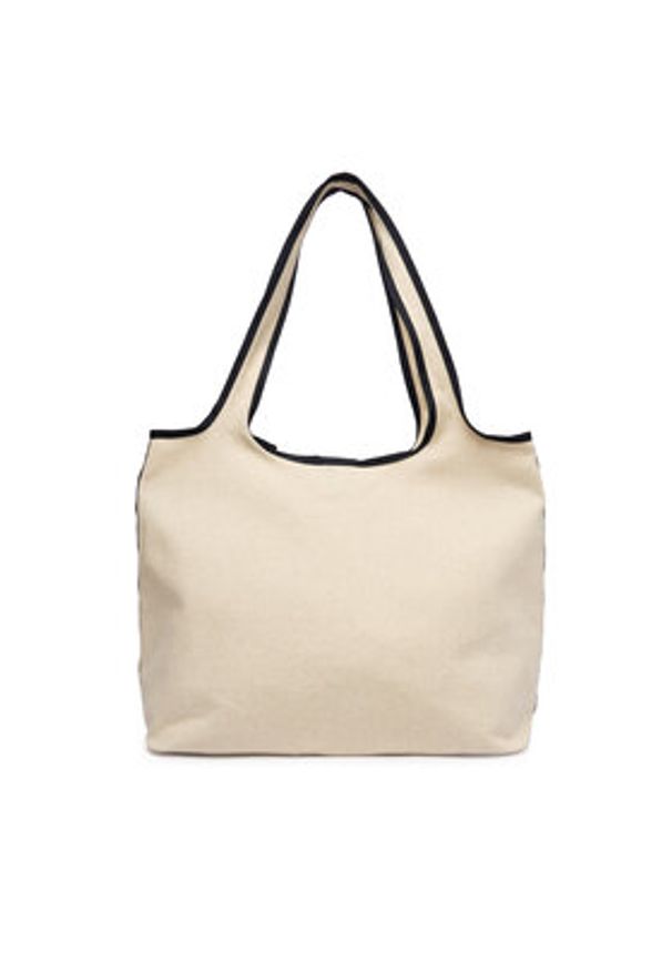 TOMMY HILFIGER - Tommy Hilfiger Torebka Th Summer Tote Canvas AW0AW18398 Biały. Kolor: biały