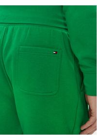 TOMMY HILFIGER - Tommy Hilfiger Szorty sportowe Logo MW0MW34201 Zielony Regular Fit. Kolor: zielony. Materiał: bawełna, syntetyk. Styl: sportowy #2