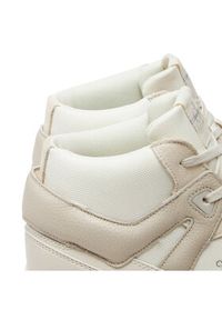 Calvin Klein Jeans Sneakersy Basket Cup Mid Laceup Lth Ml Mtr YM0YM00995 Beżowy. Kolor: beżowy. Materiał: materiał #3