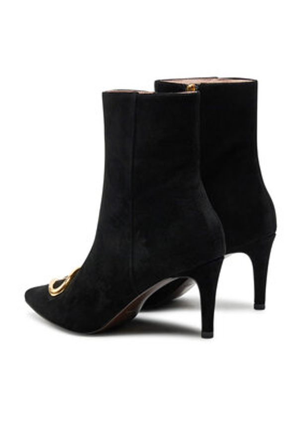 Coccinelle Botki Coccinellehimma Suede E4 PSB 11 01 01 Czarny. Kolor: czarny. Materiał: skóra, zamsz