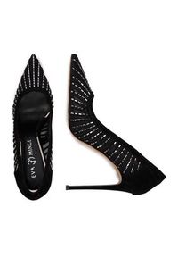 Eva Minge Szpilki EO-MOLLY-LT1643-15 Czarny. Kolor: czarny. Materiał: materiał. Obcas: na szpilce #4