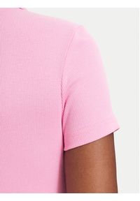 Tommy Jeans Polo DW0DW22327 Różowy jasny Slim Fit. Typ kołnierza: polo. Kolor: różowy. Materiał: bawełna #2