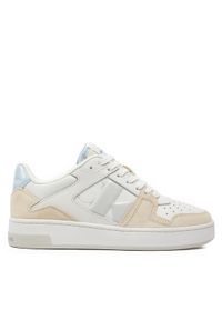 Calvin Klein Jeans Sneakersy Basket Cupsole Low Mix Nbs Dc YW0YW01388 Biały. Kolor: biały. Materiał: skóra, zamsz