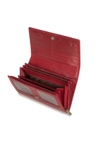 Wittchen - Damski portfel skórzany o prostym kroju czerwony. Kolor: czerwony. Materiał: skóra #6