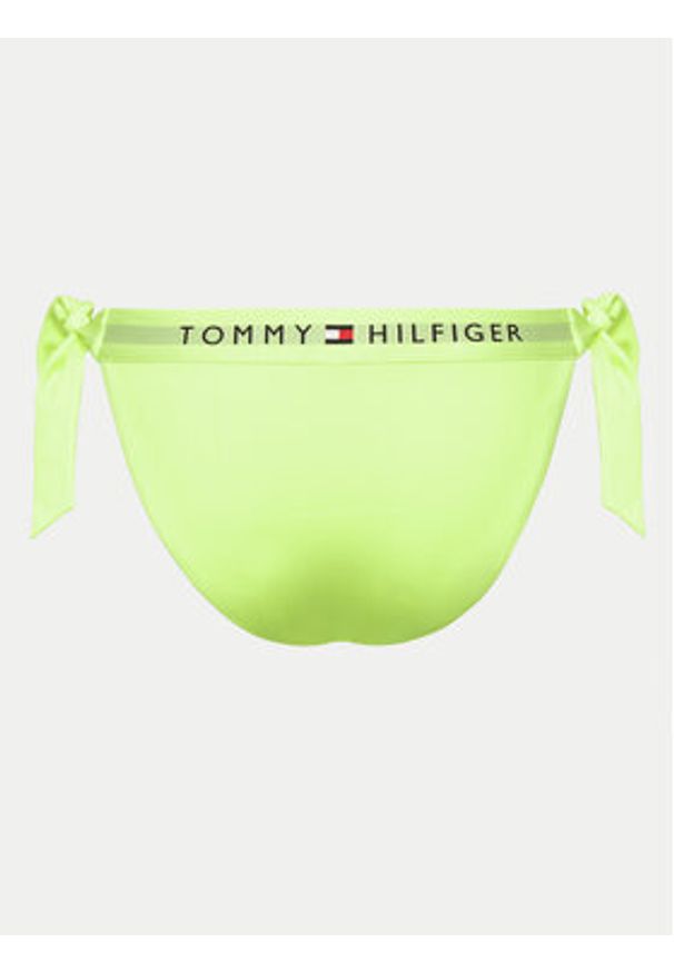 TOMMY HILFIGER - Tommy Hilfiger Dół od bikini UW0UW04497 Zielony. Kolor: zielony. Materiał: syntetyk