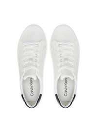 Calvin Klein Sneakersy Vulcanized Lace Up Lth HW0HW02037 Biały. Kolor: biały