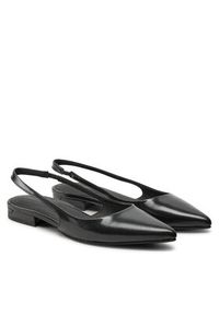 Calvin Klein Sandały Flat Slingback Pump Saff HW0HW02135 Czarny. Kolor: czarny. Materiał: skóra #5