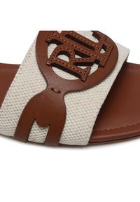Lauren Ralph Lauren - LAUREN RALPH LAUREN Klapki Alegra 802826823001 Beżowy. Kolor: beżowy. Materiał: materiał #4