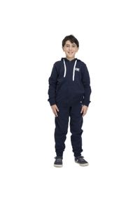 LEONE 1947 APPAREL - Podstawowy dres dziecięcy z kapturem i zamkiem błyskawicznym na całej długości. Okazja: na uczelnię. Kolor: niebieski. Materiał: dresówka. Styl: sportowy