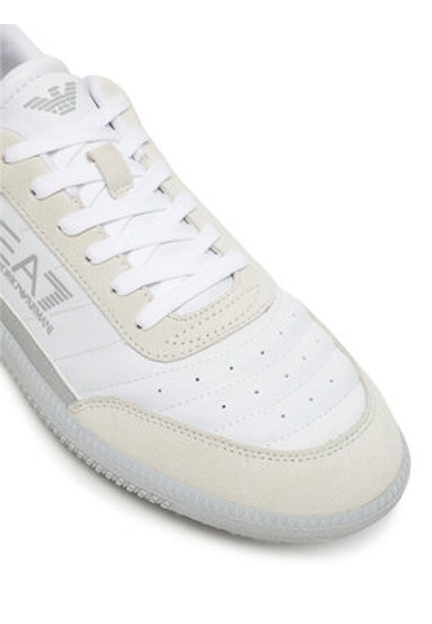 EA7 Emporio Armani Sneakersy 7X000406 AF19827 MZ336 Szary. Kolor: szary. Materiał: skóra