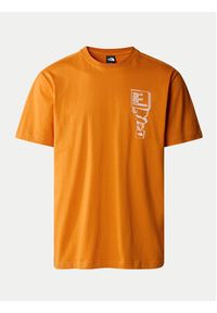 The North Face T-Shirt NF0A87FF Pomarańczowy Regular Fit. Kolor: pomarańczowy. Materiał: bawełna