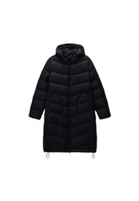 Długa kurtka damska Napapijri A-Ega. Kolor: czarny. Materiał: puch. Długość: długie. Sezon: zima. Styl: elegancki #1