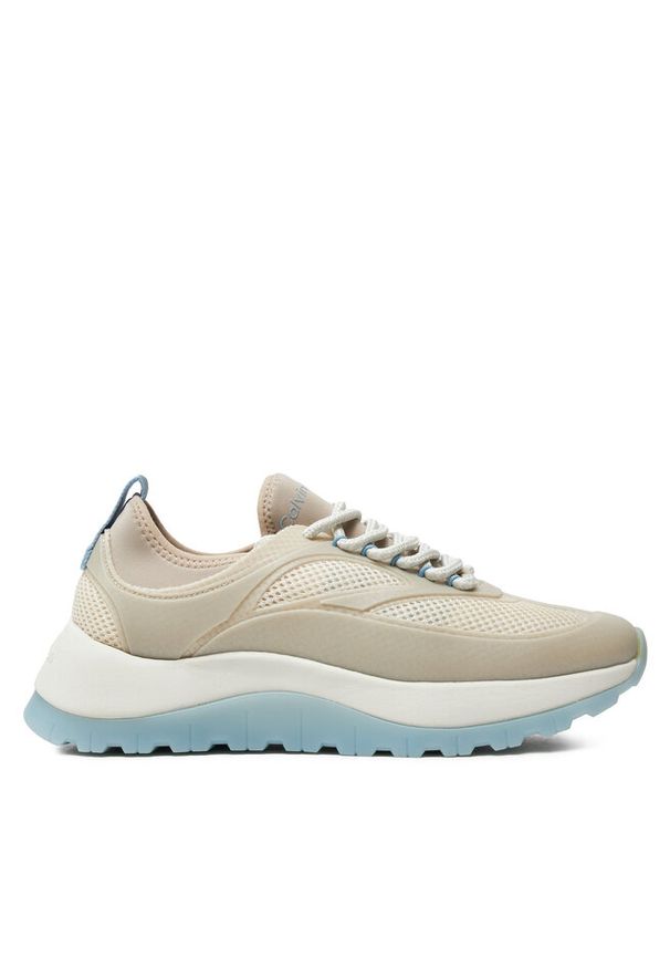Sneakersy Calvin Klein. Kolor: beżowy