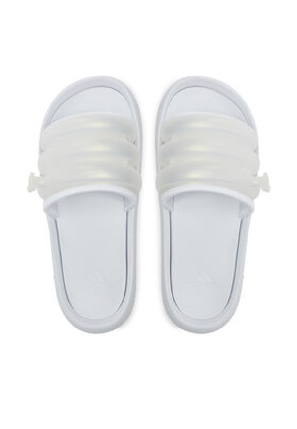 Adidas - adidas Klapki Adilette Zplaash IF6498 Biały. Kolor: biały. Materiał: skóra