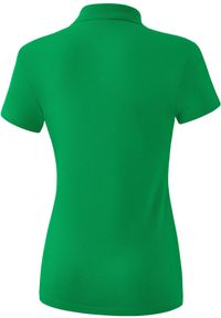 ERIMA - Damska koszulka polo Erima Teamsport. Typ kołnierza: polo. Kolor: zielony. Materiał: bawełna, elastan