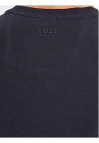 BOSS - Boss T-Shirt Tee 4 50501235 Granatowy Regular Fit. Kolor: niebieski. Materiał: bawełna #4