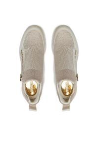 MICHAEL Michael Kors Sneakersy Wills Metallic Stretch Knit Trainer 43S3WIFS4D Beżowy. Kolor: beżowy. Materiał: materiał #6