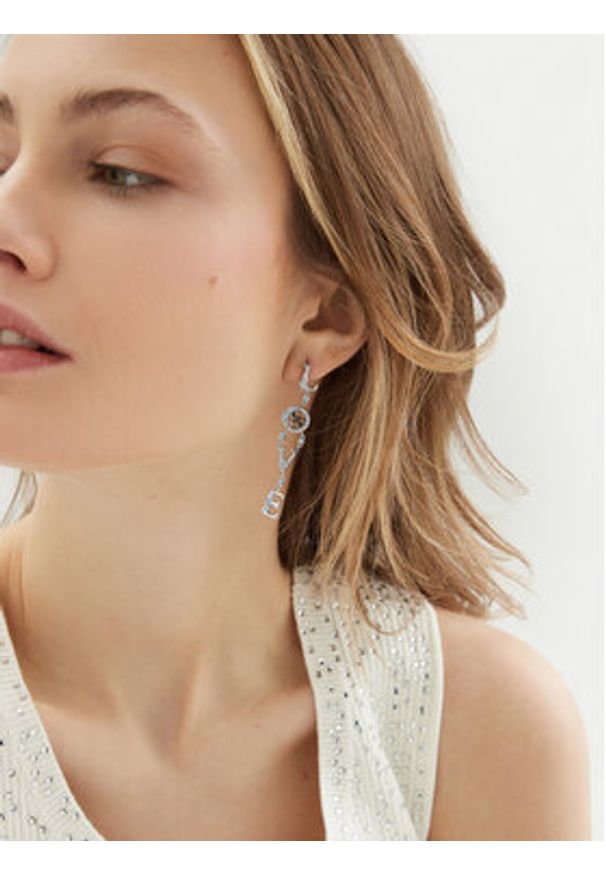 Guess Kolczyki JUBE05 030JW Srebrny. Materiał: metalowe. Kolor: srebrny