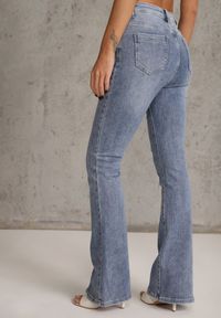 Renee - Niebieskie Bawełniane Jeansy Dzwony High Waist Kelapheu. Stan: podwyższony. Kolor: niebieski #2