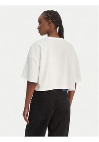 Calvin Klein Jeans T-Shirt LV047F828G Biały Boxy Fit. Kolor: biały. Materiał: bawełna #3