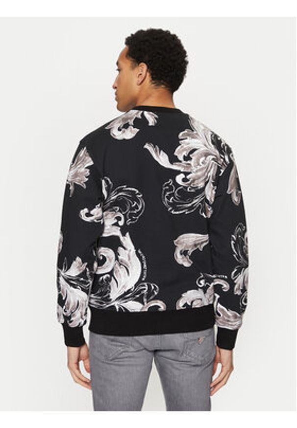 Versace Jeans Couture Bluza 78GAI3R0 Czarny Regular Fit. Kolor: czarny. Materiał: bawełna