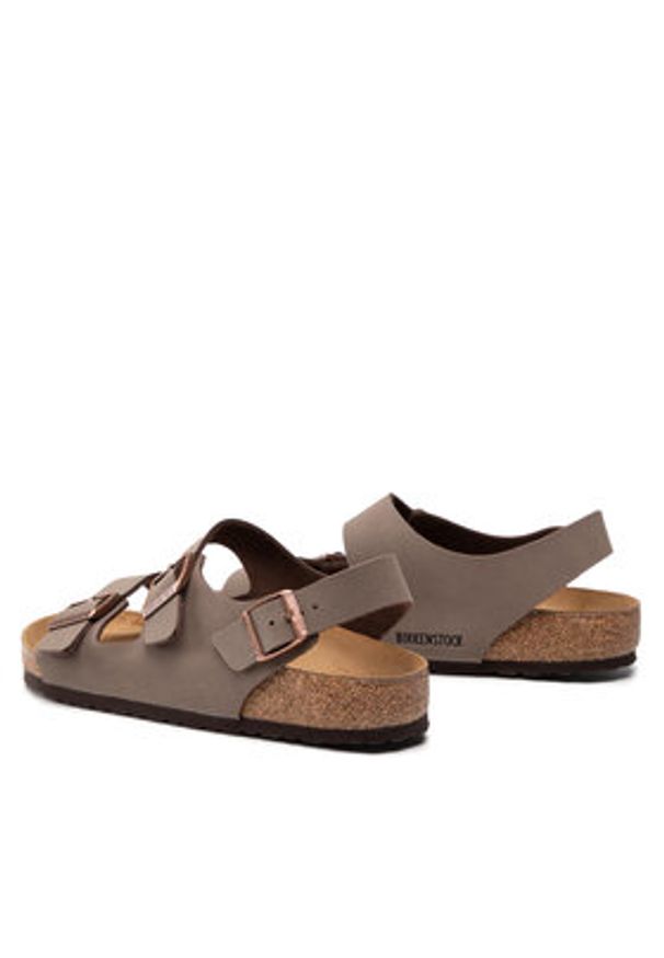 Birkenstock Sandały Milano Bs 0634501 Brązowy. Kolor: brązowy. Materiał: skóra