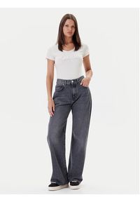 Guess T-Shirt W5YI46 J1314 Écru Slim Fit. Materiał: bawełna #3