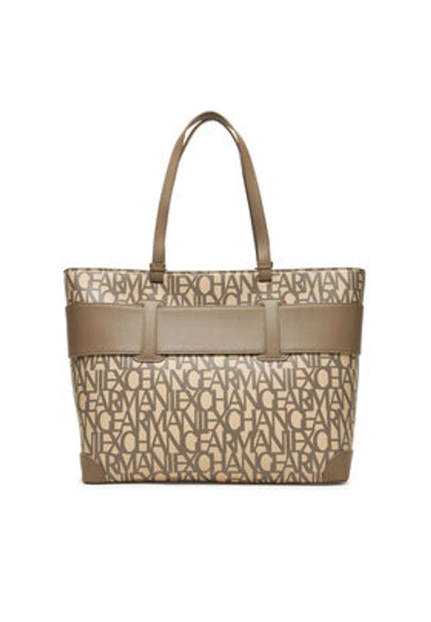 Armani Exchange Torebka 949127 3F742 M1014 Beżowy. Kolor: beżowy. Materiał: skórzane