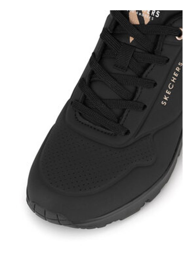 skechers - Skechers Sneakersy UNO 177094 BBK Czarny. Kolor: czarny. Materiał: materiał